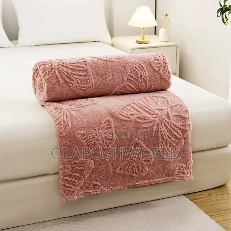 Romantic Pink Posh Drape Sofa Blanket
