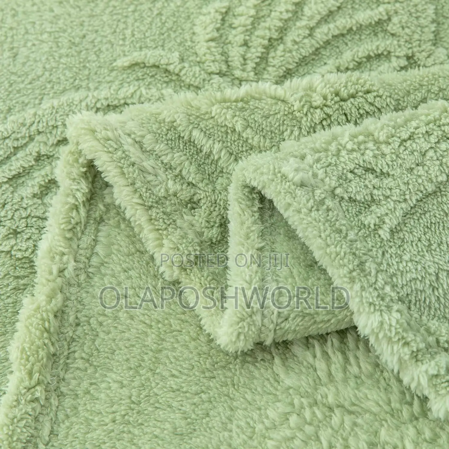 Mint Green Posh Drape Sofa Blanket