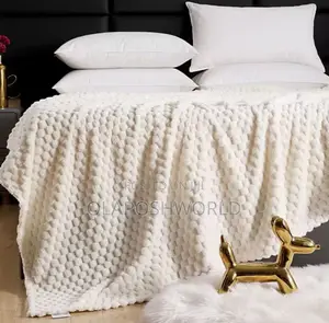 Creamy Cozyloom Sofa Blanket