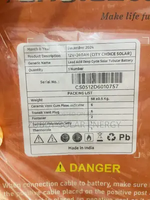 240ah City Choice Tubular Battery