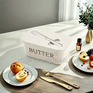 Pp Butter Dish Butter Bowl With Knife