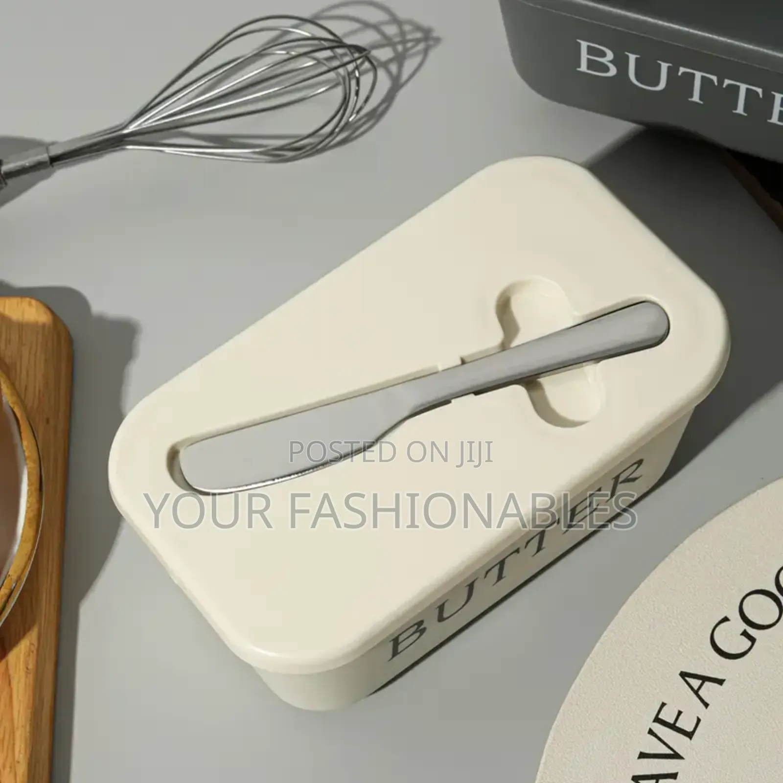Pp Butter Dish Butter Bowl With Knife