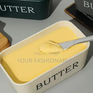 Pp Butter Dish Butter Bowl With Knife