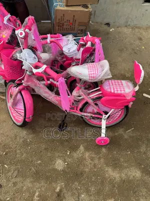12’ Princess Bicycle With Helment