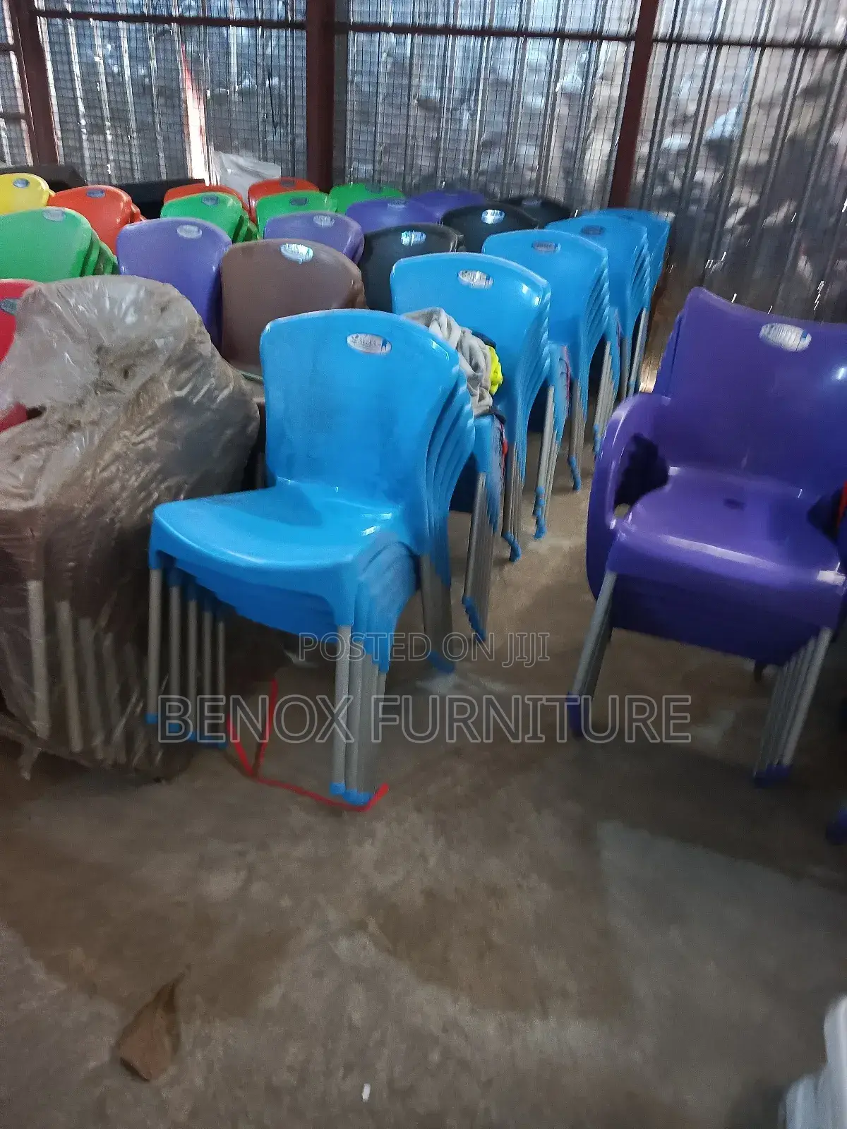 Armless Strong Plastic Chair