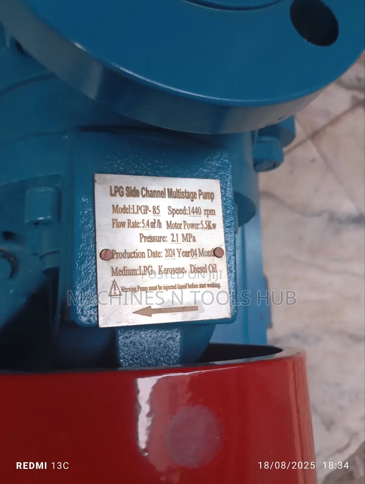 Lpgp-85 Lpg Side Channel Multistage Pump