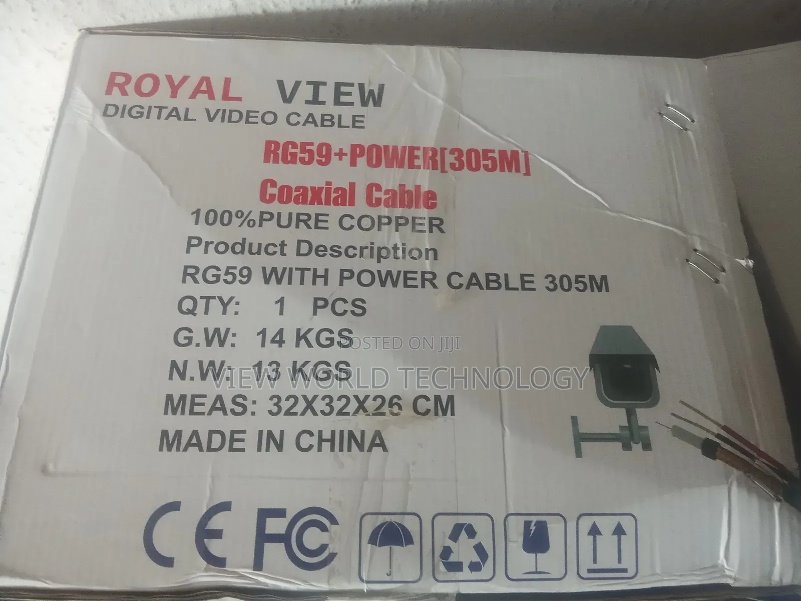 305m Rj 59 Cable With Power