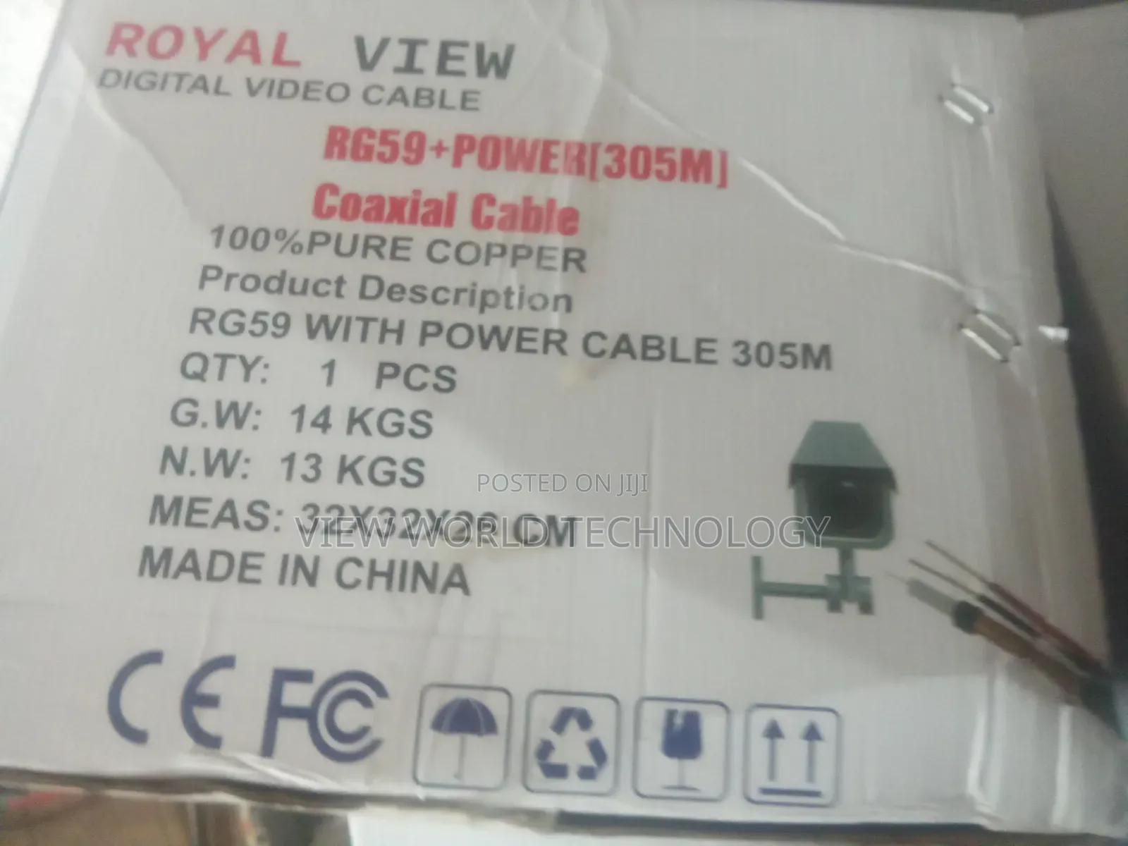 305m Rj 59 Cable With Power