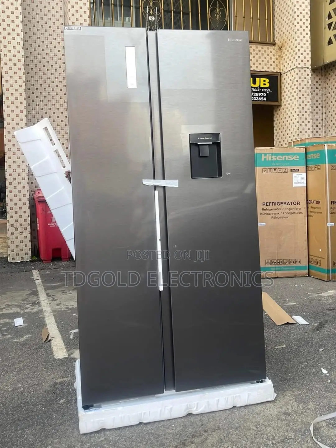 Hisense 529l Side by Side Refrigerator Capacity: 529 Liters