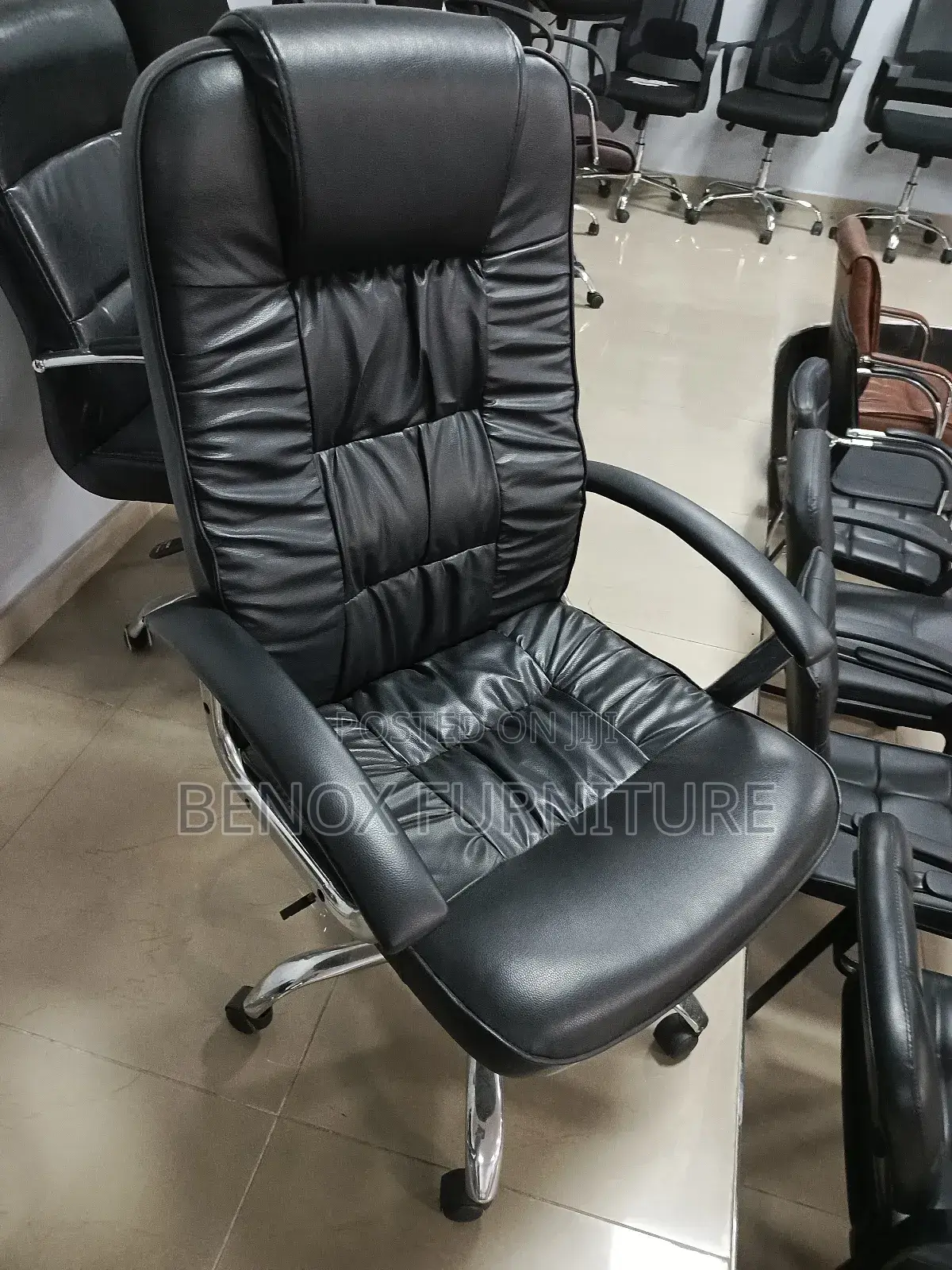 Adjustable Leather Office Swivel Chair