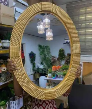 Oval Gold Luxury Mirror