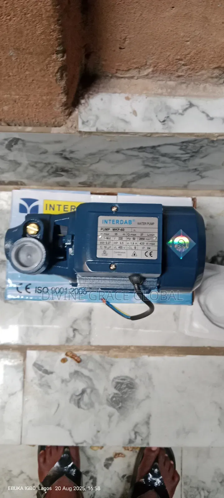 0.5hp Interdab Pump