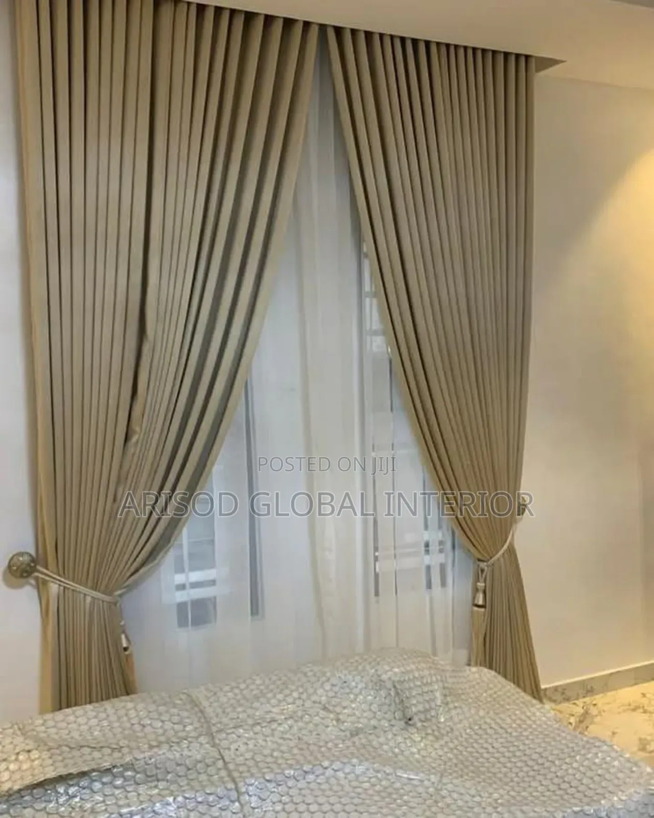 Sleek Neutral Curtains