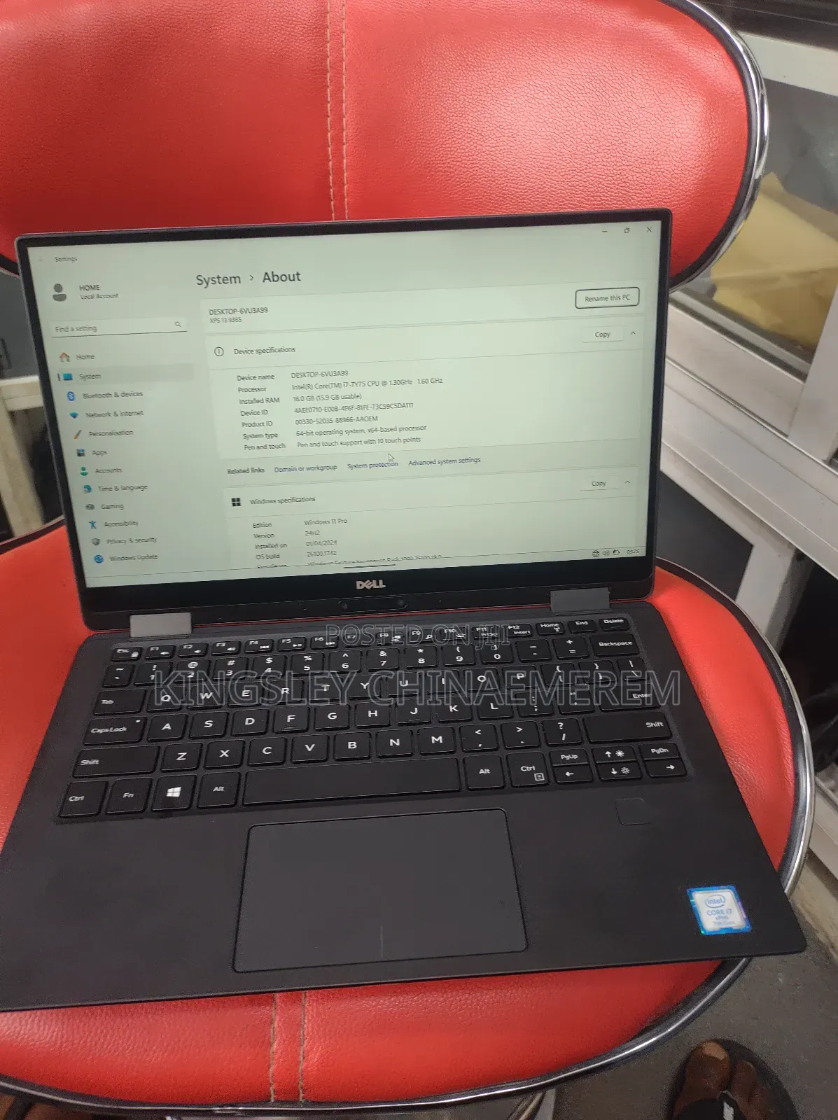 Laptop Dell XPS 13 (9365) 16GB Intel Core I7 SSD 512GB