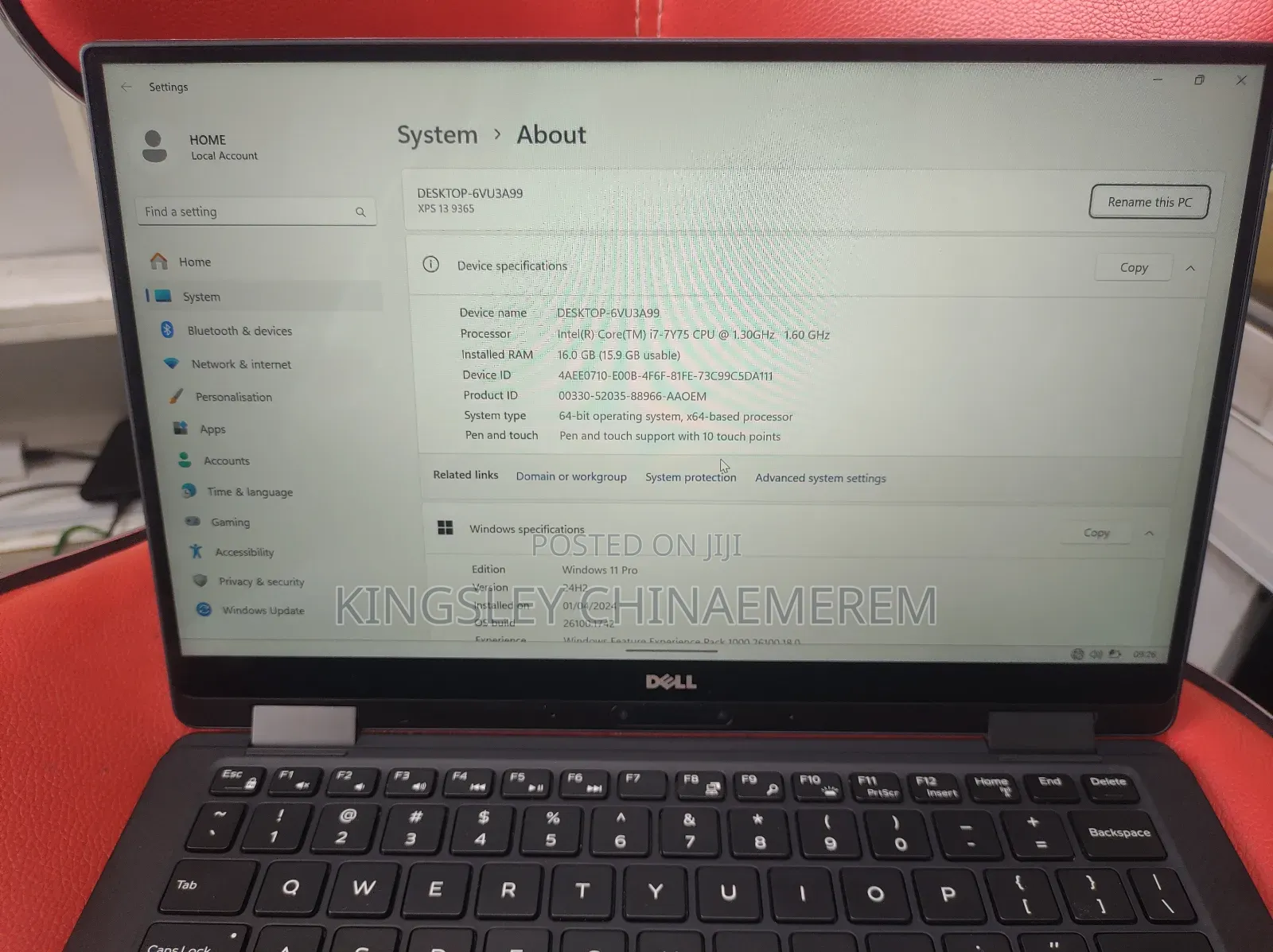 Laptop Dell XPS 13 (9365) 16GB Intel Core I7 SSD 512GB
