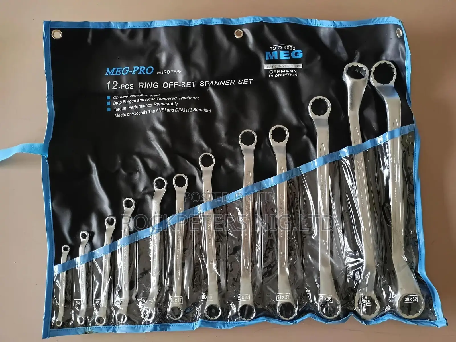 Meg-Pro 12pc Ring Offset Spanner Set