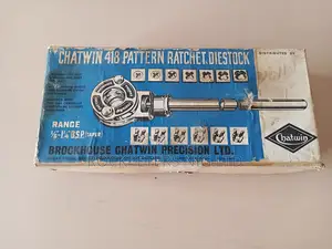 Chatwin 418 Pattern Ratchet Diestock 1⁄8"- 1 1⁄4" Bsp(Taper)