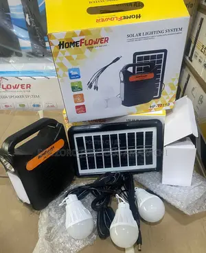 Homeflower Portable Solar Lighting With 3 Bulbs