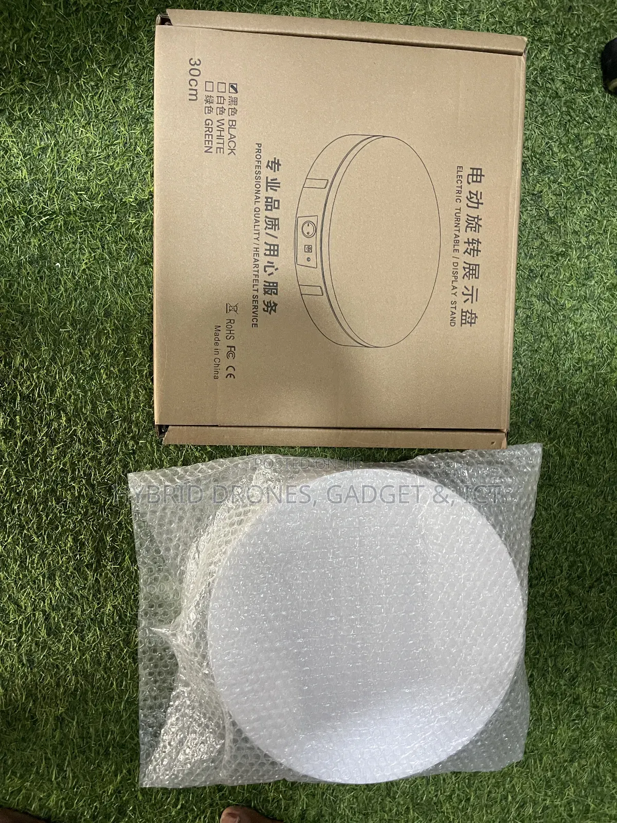 100kg Human Use 30cm Electric Display Turntable
