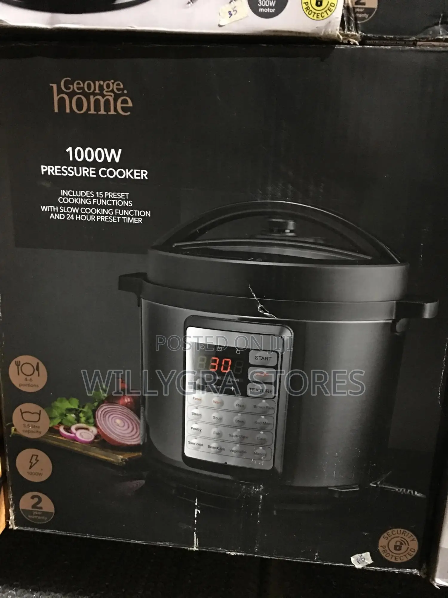 George Home 1000w Pressure Cooker - Willygra stores Price: ₦ 100,000 on ...