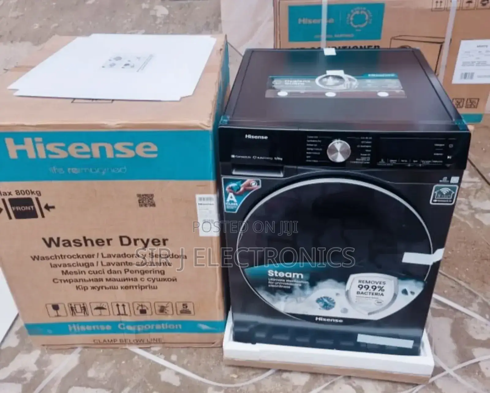 10.5kg Hisense Automatic Inverter Frontloader Washing & Drying Machine