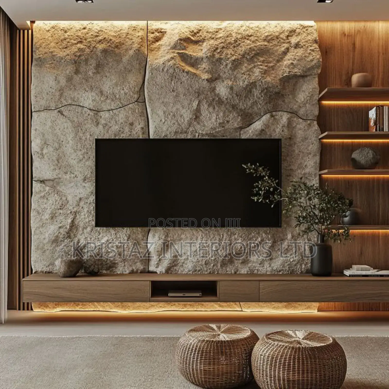 60mm Pu Stone Panel Wall Cladding