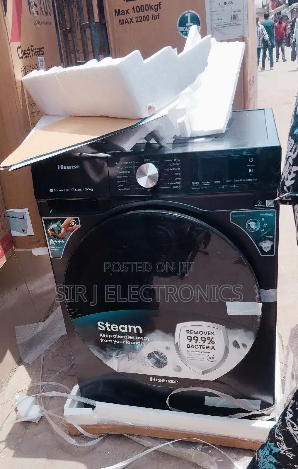 10.5kg Hisense Inverter Frontloader Automatic Washing/Spining Machine