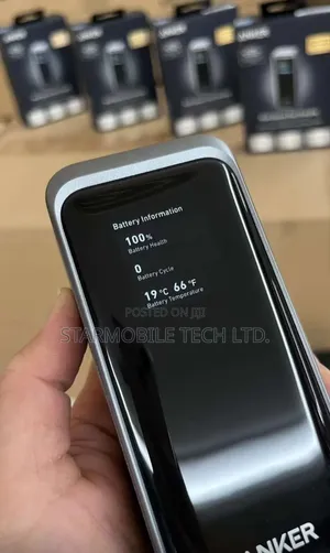 Anker 9600mah 65w Power Bank With Temperature Reading