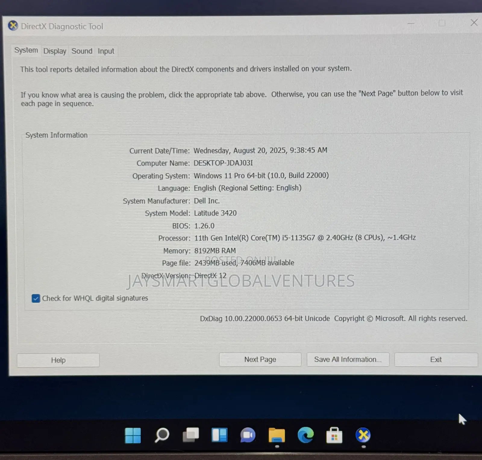 Laptop Dell Latitude 3420 8GB Intel Core i5 SSD 512GB