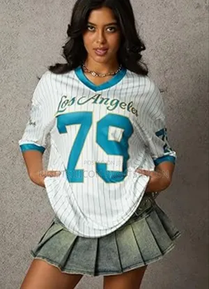 Usa Navneet Women Jersey Top Y2k Oversized