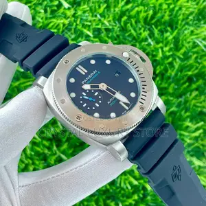 Panerai Quality Luxury Men Rubber Strap Wristwatch