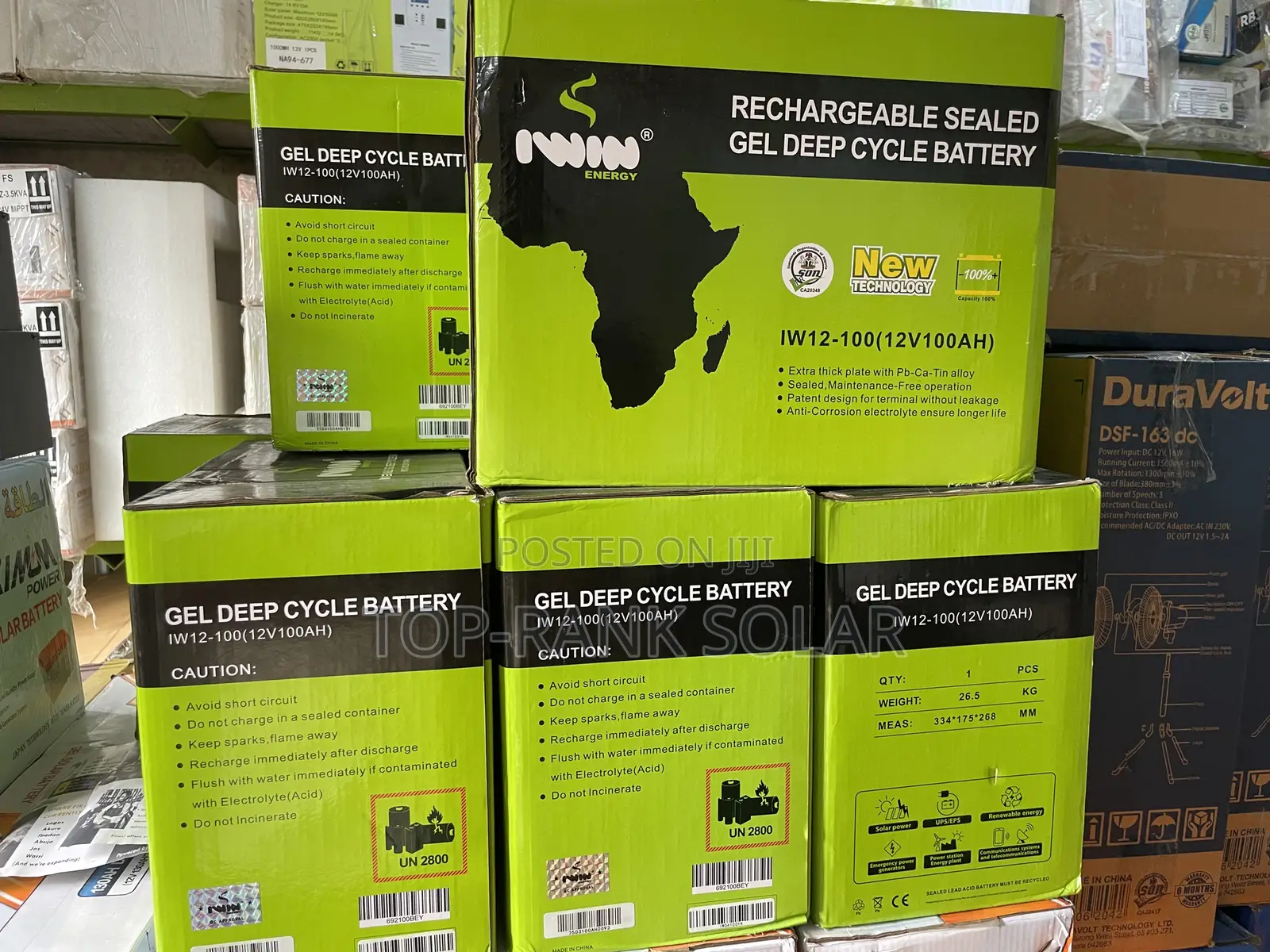 100ah Dry Cell Battery