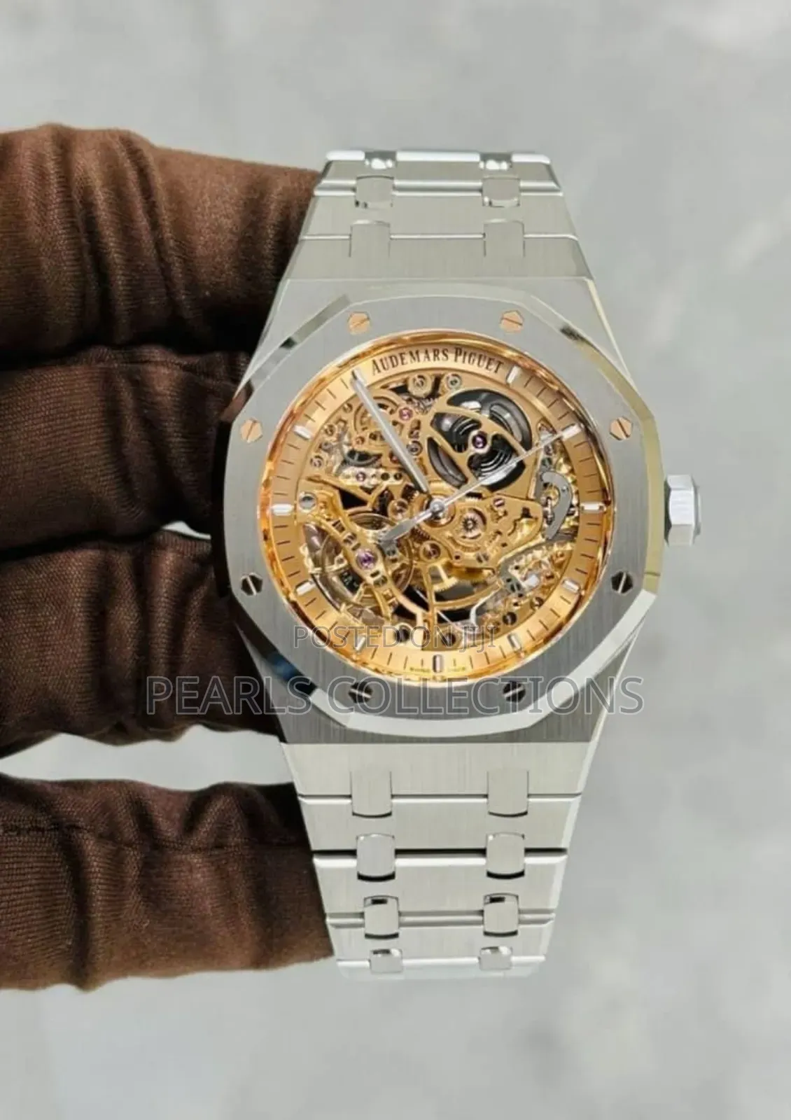 Silver Ap Automatic Engine Watch