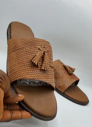 Casual Unique Men’S Leather Slippers 42