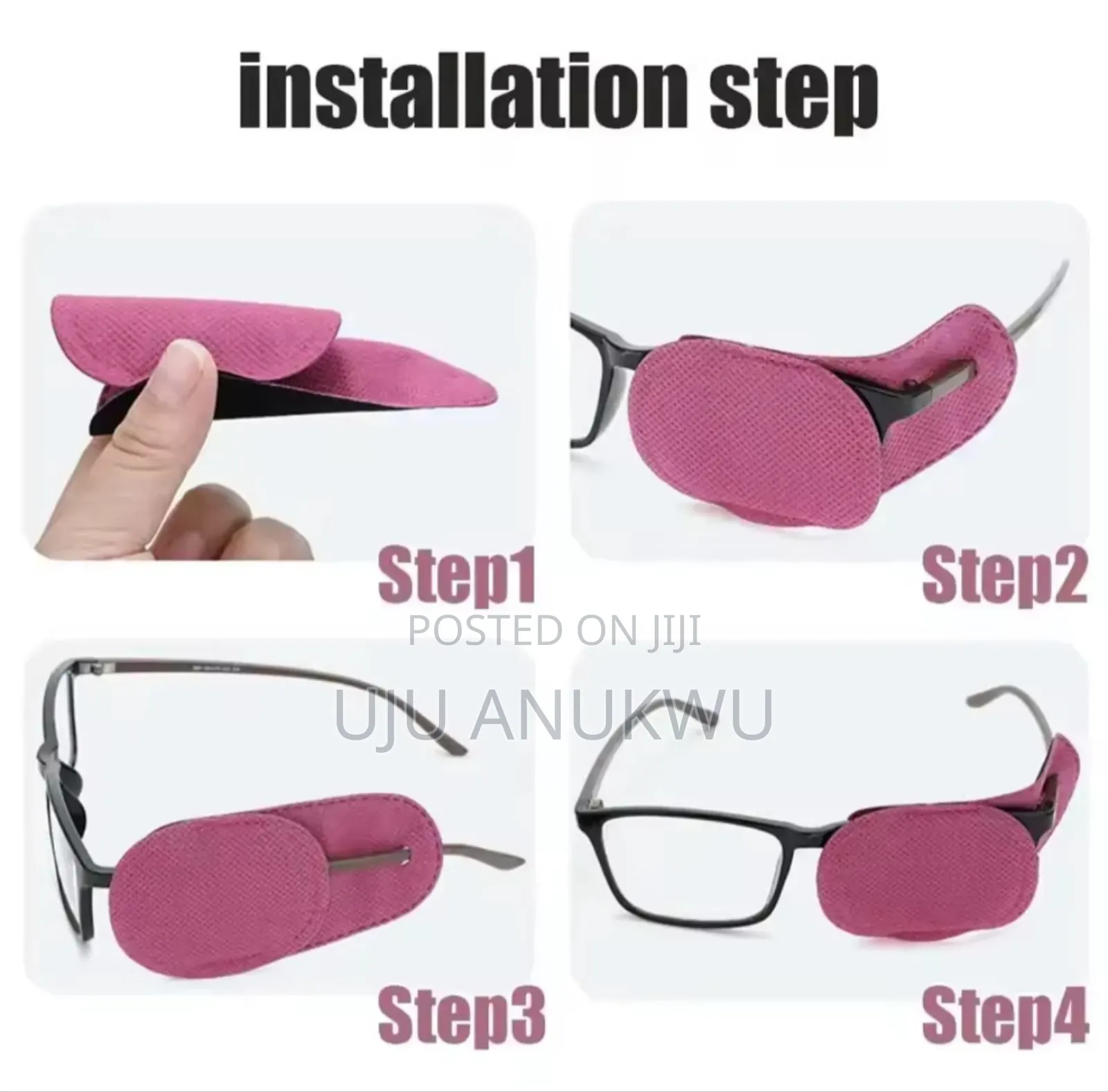 3 PCS Amblyopia Eye Patch,Strabismus Glasses Corrective Eye Vision