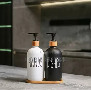 Dishwashing Soap Dispenser With Plastic Pump, Reusable Liquid