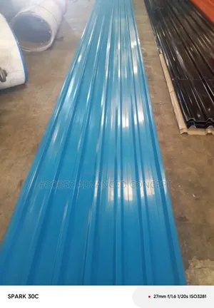 0.45 Sky Blue Coloured Long Span Aluminum Roofing Sheet