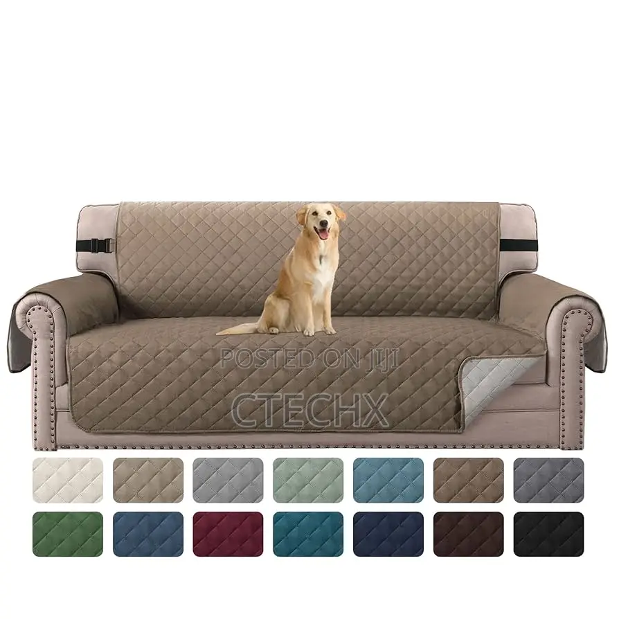 H.Versailtex Reversible Quilted Sofa Cover Water Resistant 2 Seater
