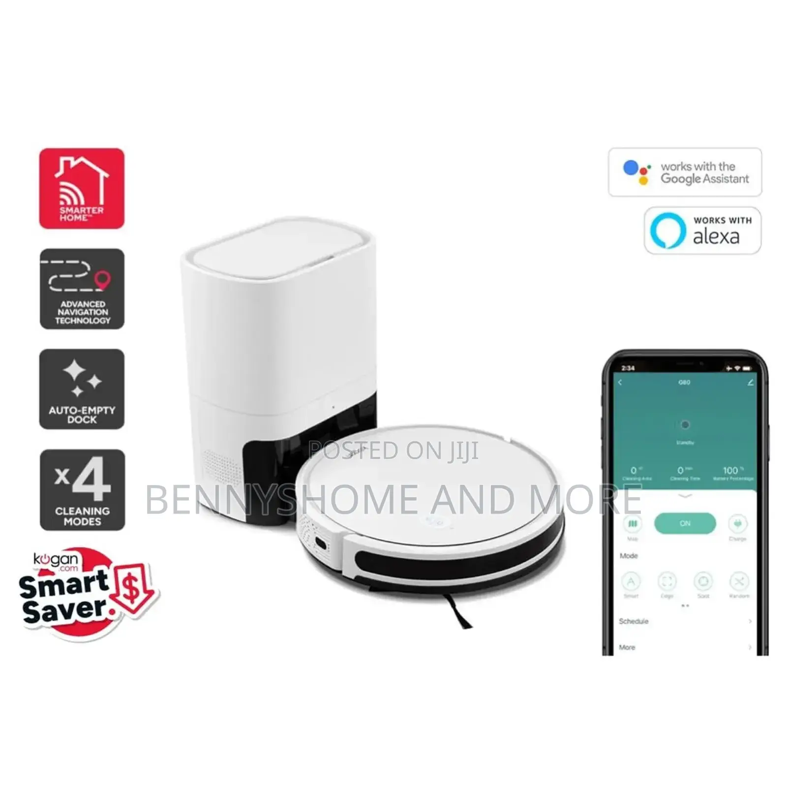 Kogan Robot Vacuum Cleaner With Remote and App Control