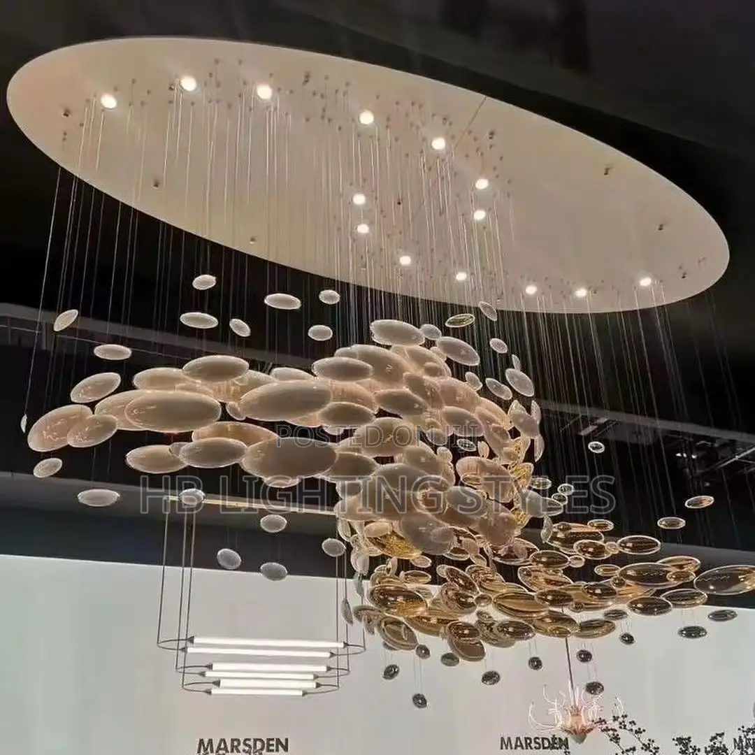 Modern Large Scale Project Chandelier