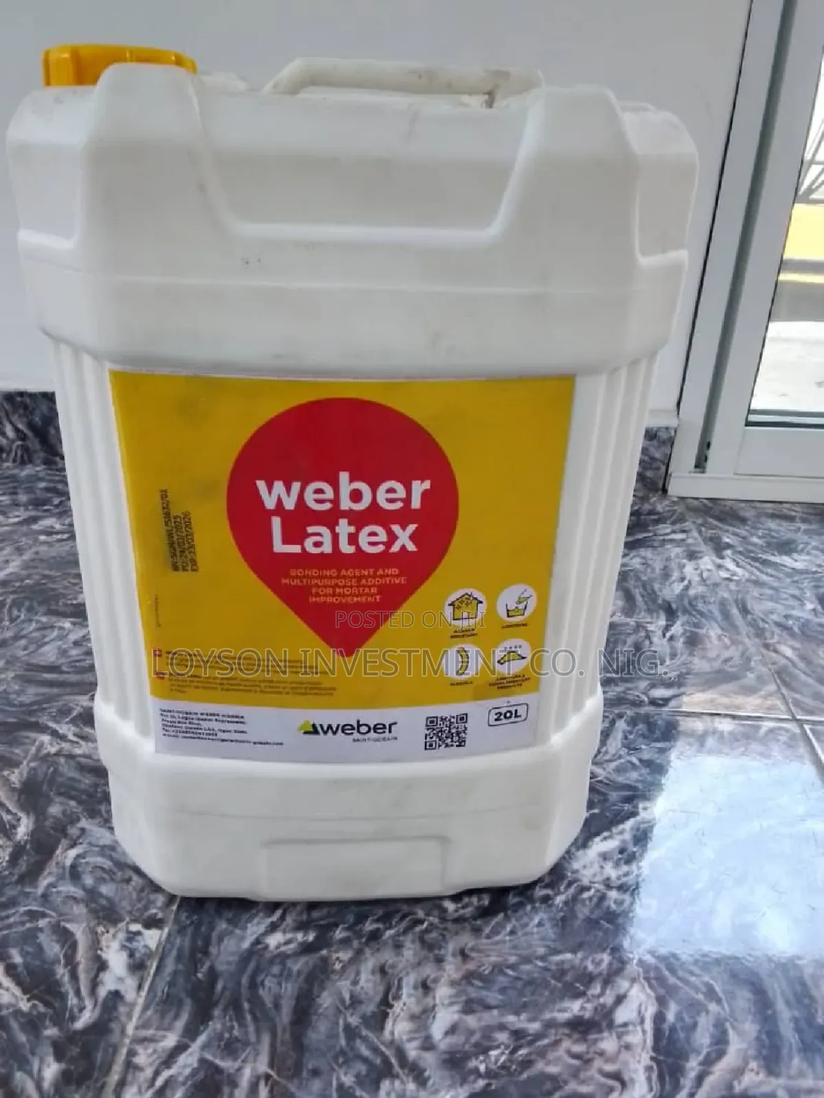 Weber Latex 20kg- Concrete Admixture(Bonding Agent)