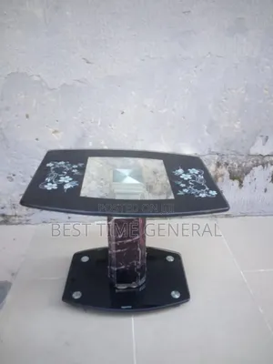 Luxury Single Side Stool Glass Top