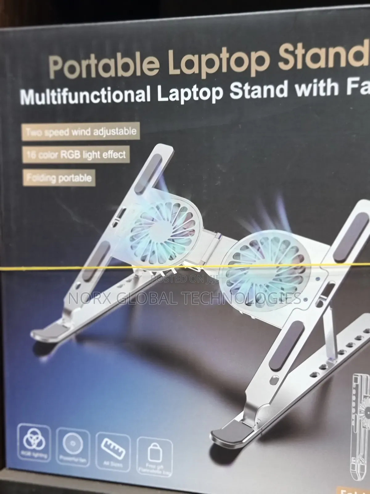 Portable Laptop Stand With Cooling Fan
