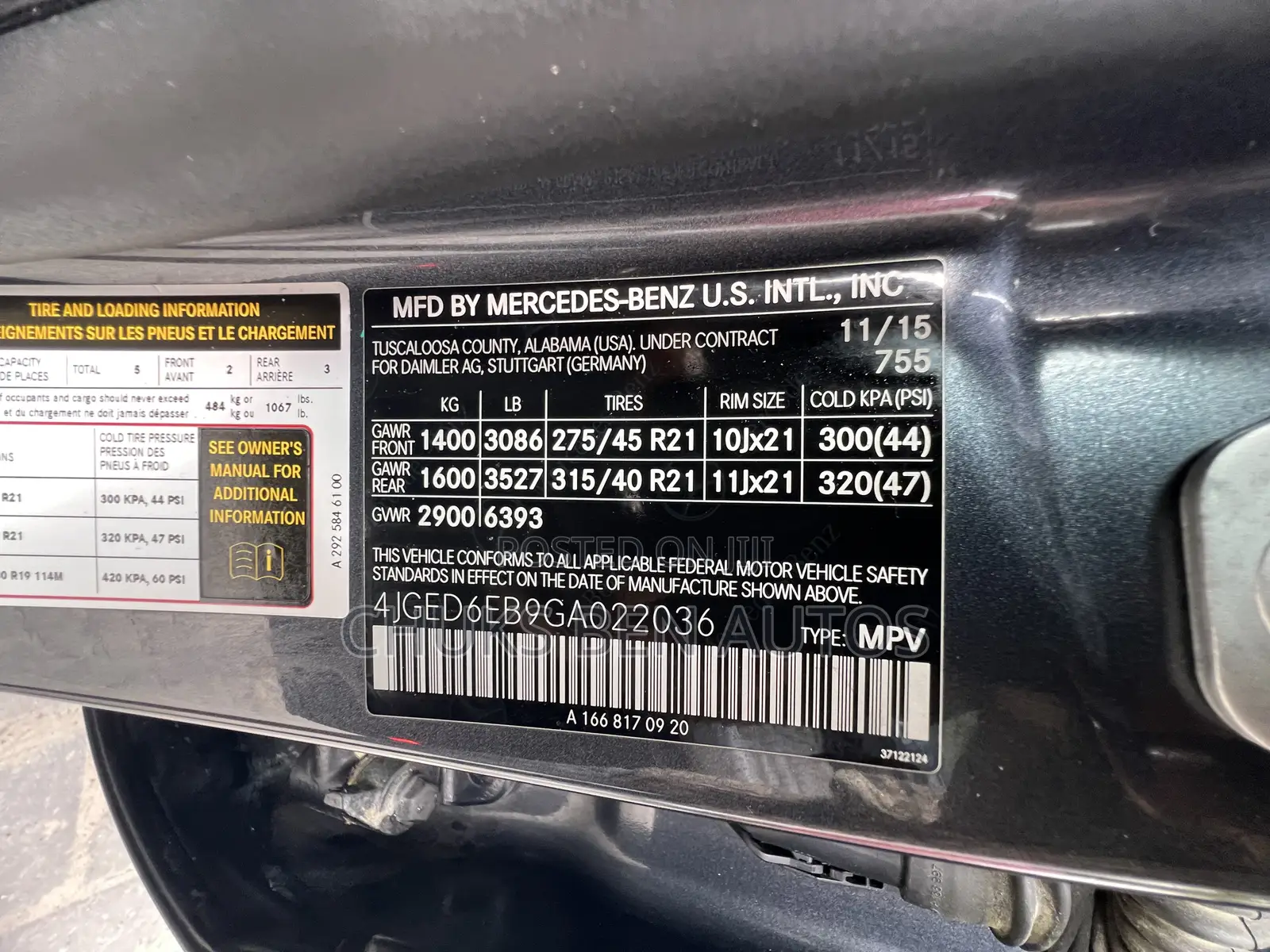 Mercedes-Benz GLE-Class 2016 Gray
