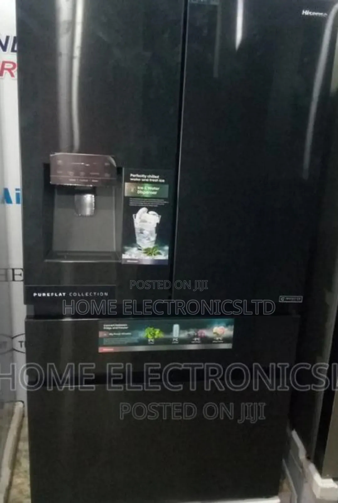 Hisense Refrigerator Sides By Side 560 Liters With Ice Maker