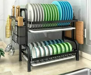 2 Layers Non Rusty High Quality Iron Dish Rack