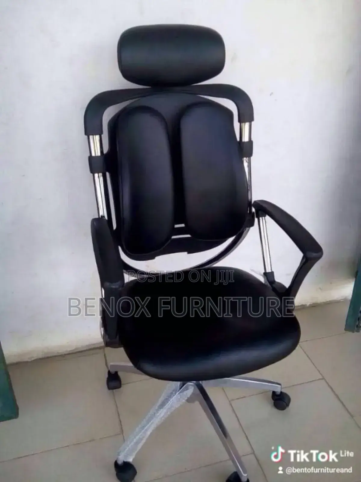 Kidney Leather Office Chair