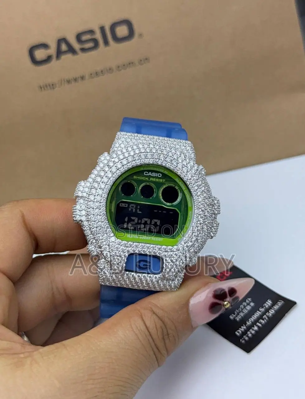 VVS Moissanite Diamond Bussdown G-Shock Watch