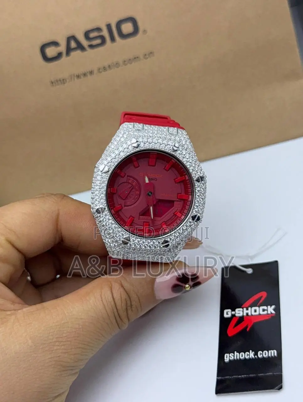 VVS Moissanite Diamond Bussdown G-Shock Watch