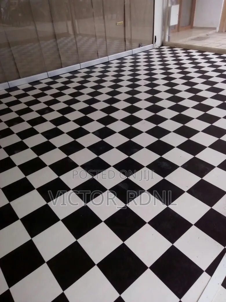 White And Black Armstrong Thick Carpet